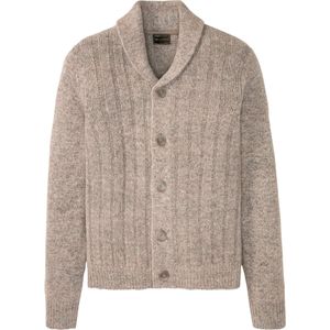 Vest met geribd patroon