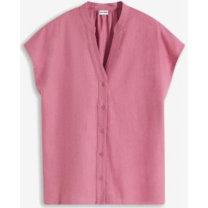 Linnen blouse in een luchtige linnenmix