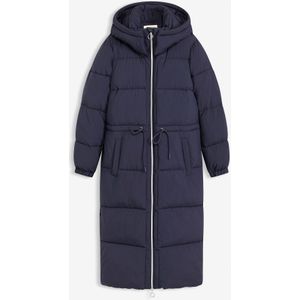 Lange gewatteerde jas, waterafstotend