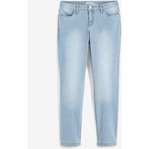 Mid waist stretch jeans, straight