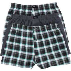 Wijde jersey boxershorts met katoen (set van 3)