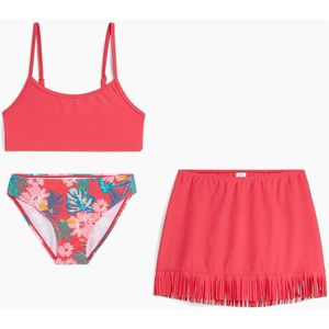 Meisjes bikini en rokje (3-dlg. set)