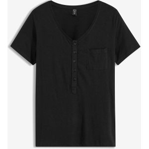 T-shirt van katoen-viscosemix