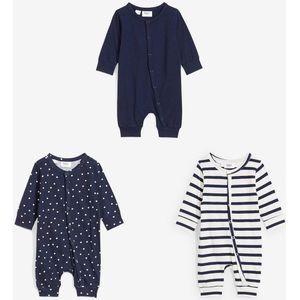 Baby pyjama onesie (set van 3)