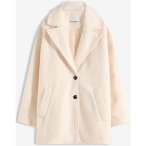 Korte, oversized bouclé jas