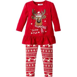 Meisjes kerstshirt en legging (2-dlg. set)