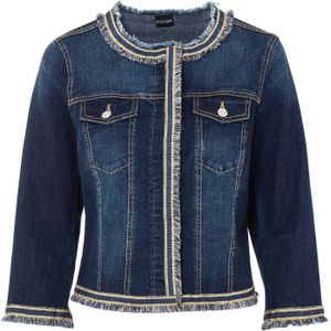 Spijkerjas met franjes