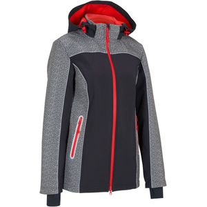 Softshell jas met reflecterende details, waterafstotend