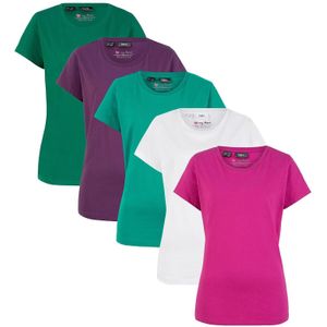 Shirt met ronde hals (set van 5), korte mouw