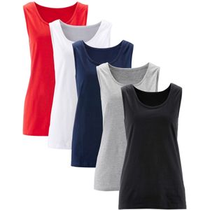 Katoenen longtop (set van 5)