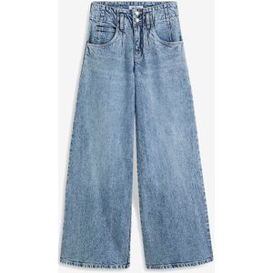 Wide leg jeans met high waist