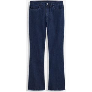 Flared jeans met mid waist, cropped