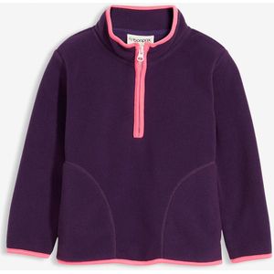 Zachte fleece trui met constrasterende details
