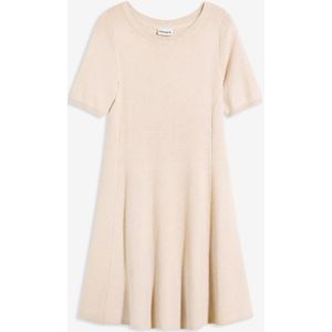 Gebreide jurk van een zachte viscosemix