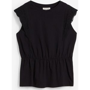 Shirt met broderie anglaise