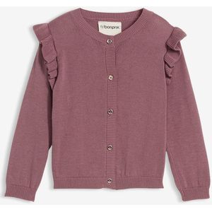 Fijngebreid Vest - Volantmouwen