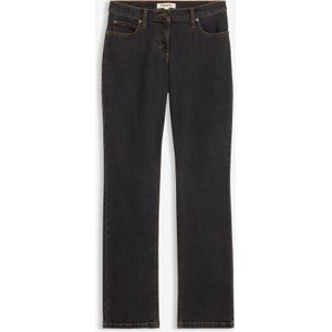 Mid waist stretch jeans, straight
