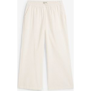 7/8 palazzo broek van seersucker