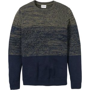 Gebreide comfort fit trui in een zachte katoenmix