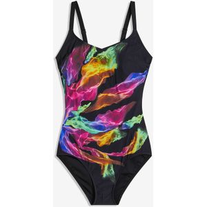 Corrigerend badpak met een V-hals, licht corrigerend