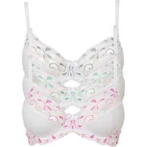 Beugel bh met delicaat kant (set van 3)