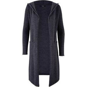 Lang vest met capuchon