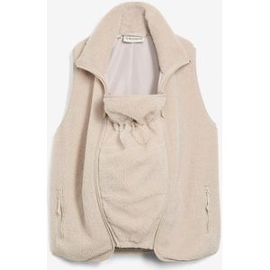 3-in-1 zachte zwangerschaps- en draagvest van teddyfleece