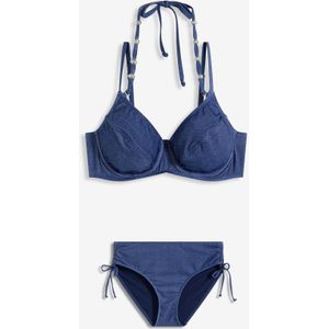 Beugel bikini in jeanslook (2-dlg. set)