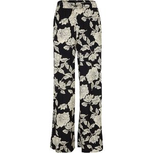 Palazzo broek van vloeiende viscose gedessineerd