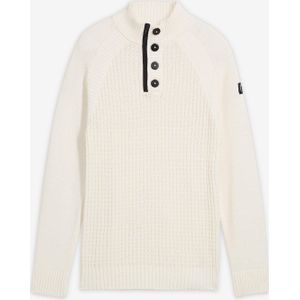 Trui met gerecycled katoen en opstaande kraag