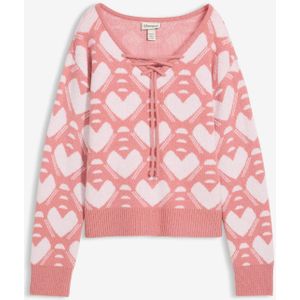 Fijngebreide jacquard trui