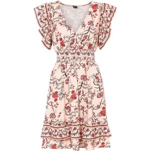 Gedessineerde jersey jurk