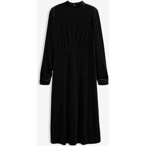 Midi jurk van zacht fluweel