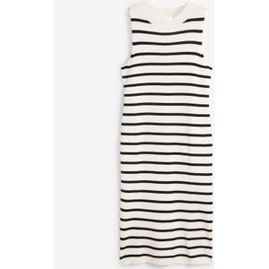 Lichte, fijngebreide jurk met strepen