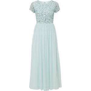 Maxi jurk met pailletten borduursel