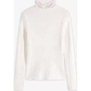 Geribde trui in een soepele viscosemix