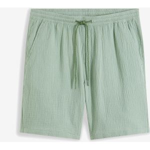 Lange short van mousseline, regular fit