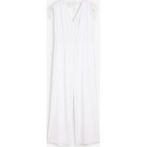 Jumpsuit van gestructureerde crêpe