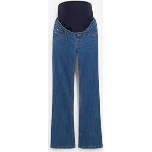 Zwangerschapsjeans van biologisch katoen, licht uitlopende pijpen