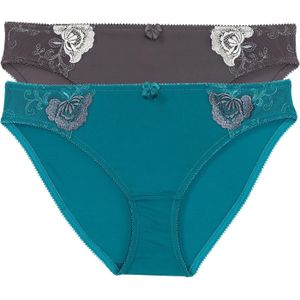 Slip met borduursel (set van 2)