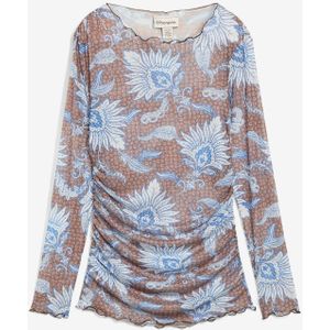 Longsleeve van fijne mesh