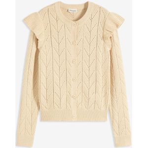 Ajour vest van katoen