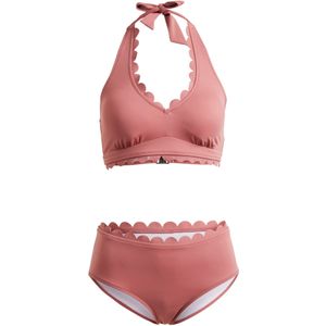 Halter bikini met gerecycled polyamide (2-dlg. set)