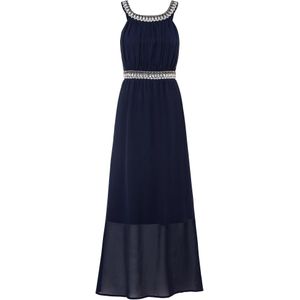 Maxi jurk met stras en gerecycled polyester