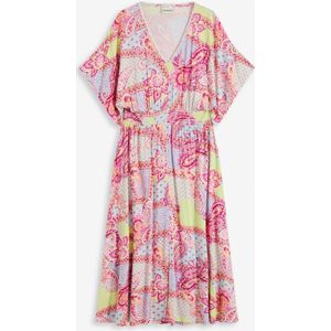 Jersey jurk met kant in een zacht viscosemix