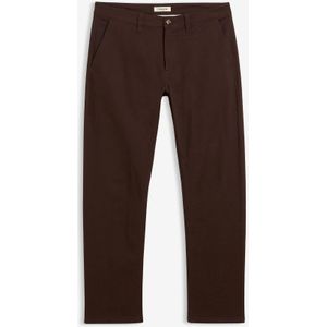 Relaxed fit stretch chino met biologisch katoen, straight