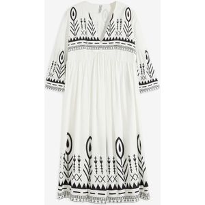 Dames gedessineerde midi jurk korte mouw korte mouw bonprix Kleding kopen Groot aanbod online beslist
