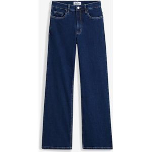 Wide leg jeans met high waist en biologisch katoen