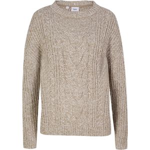 Oversized trui met kabelpatroon