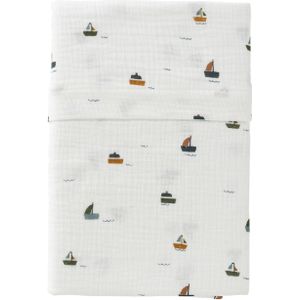 Cottonbaby Soft Ledikantlaken - 120x150 cm - Boats At Sea